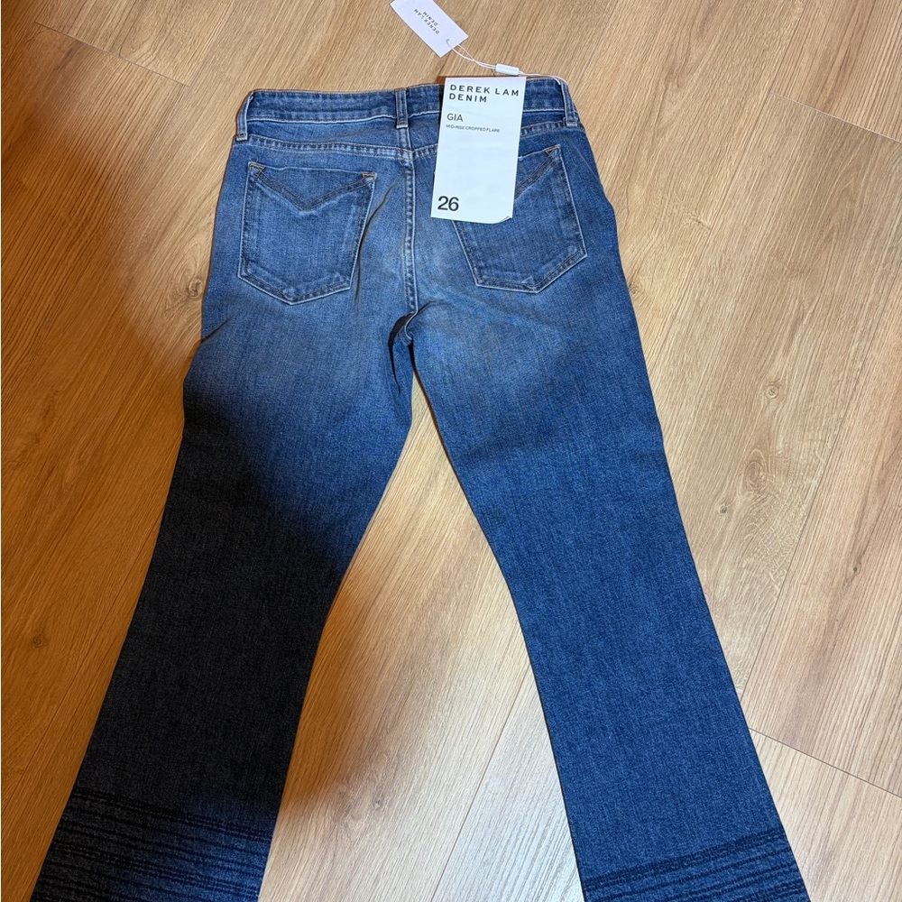 Derek Lam Dark Blue Flare Jeans Sz 26 - Picture 5 of 6